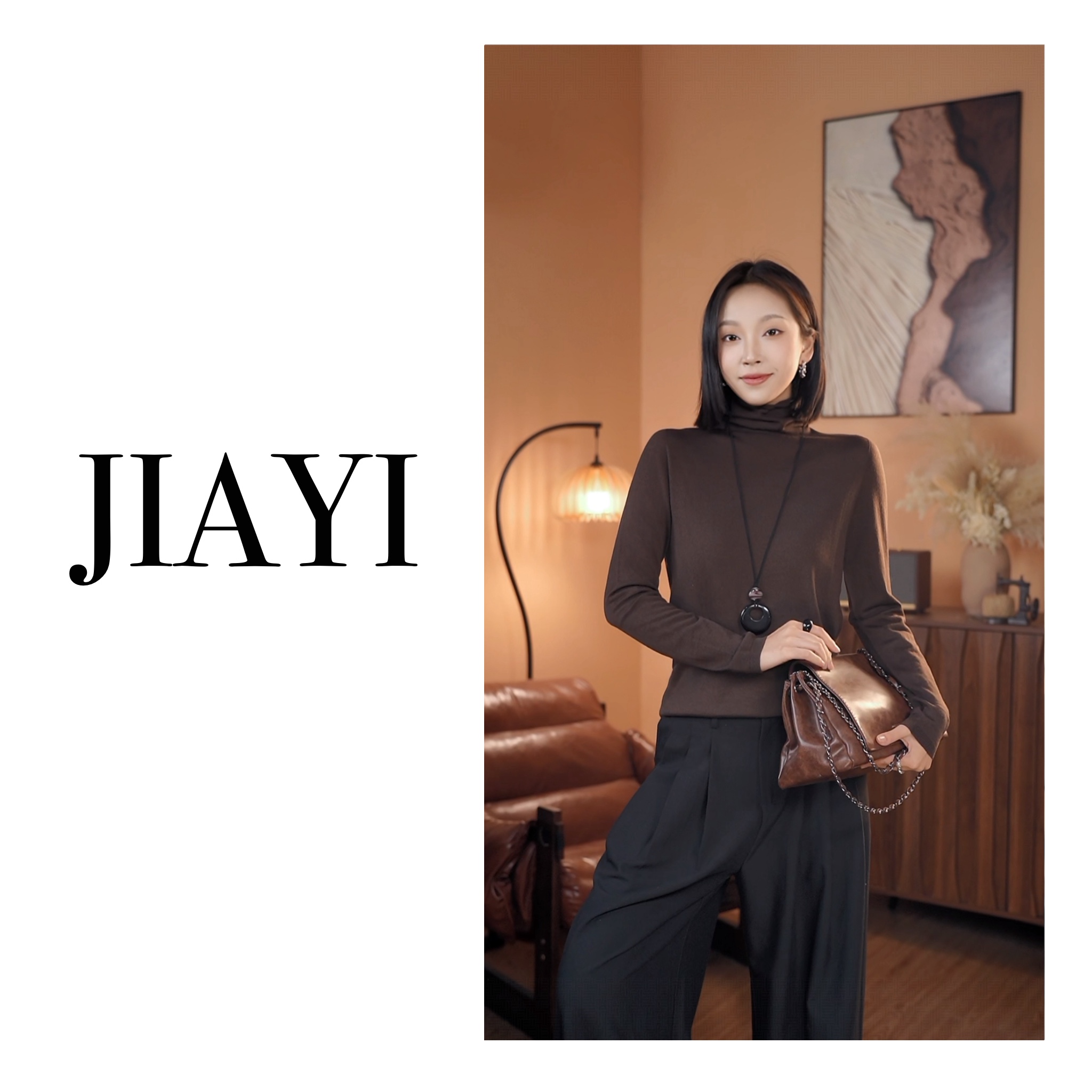 【可机洗120s-宽松版堆堆领】100绵羊毛岛精18针无缝长袖打底