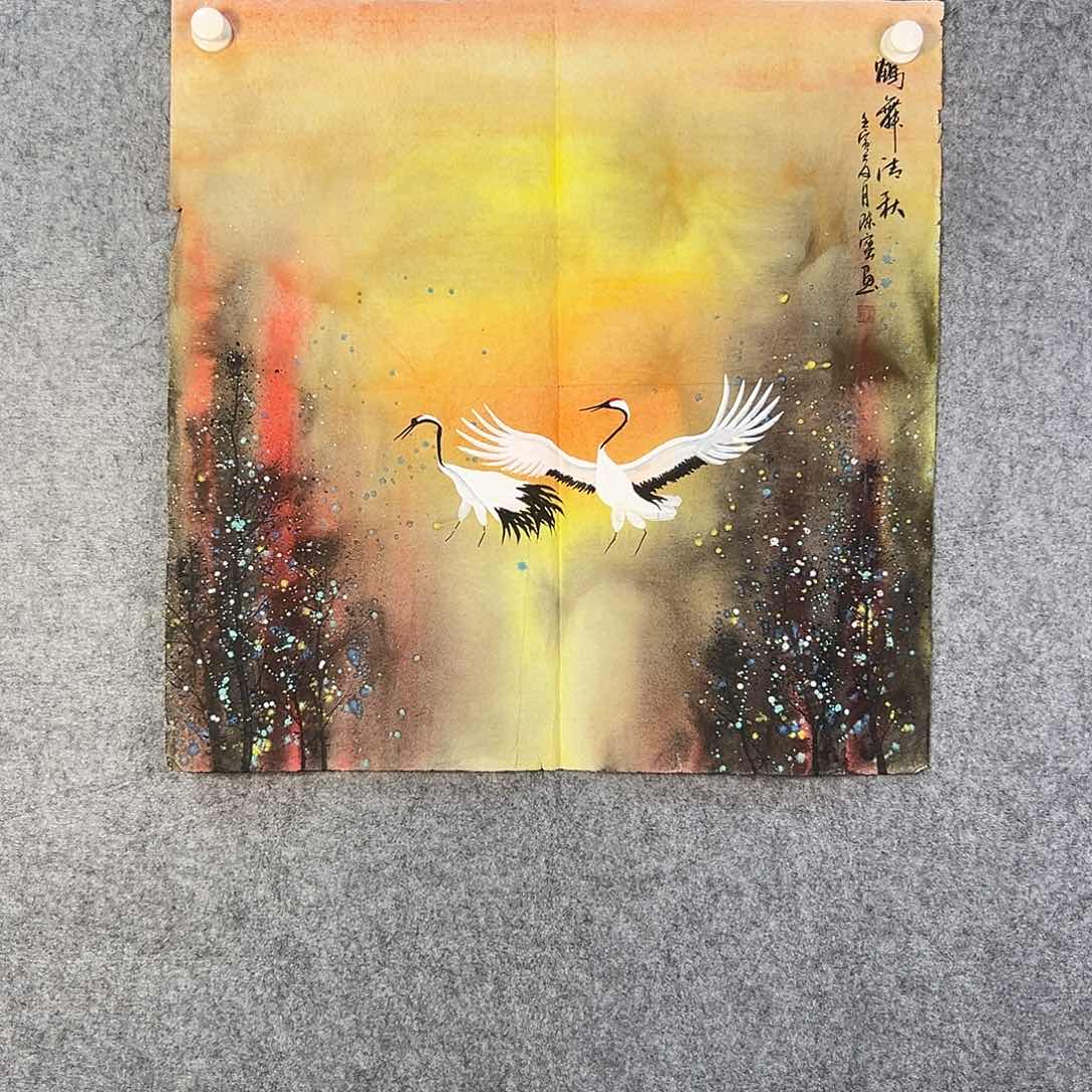 国画497 花鸟在此处飞翔也不太