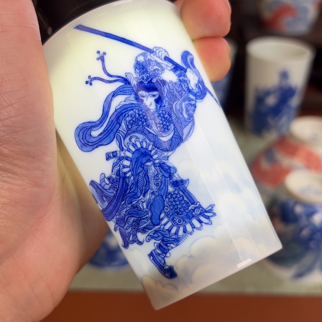 瓷片月***连景德镇瓷器手工手绘
