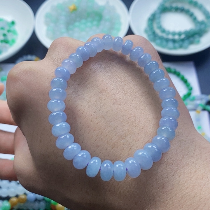 翡翠散珠最****趣天然缅甸翡翠