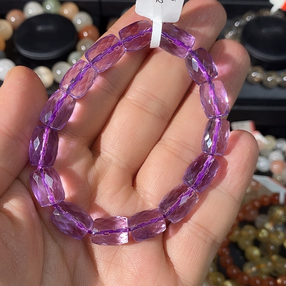 未镶嵌手链水晶紫水晶