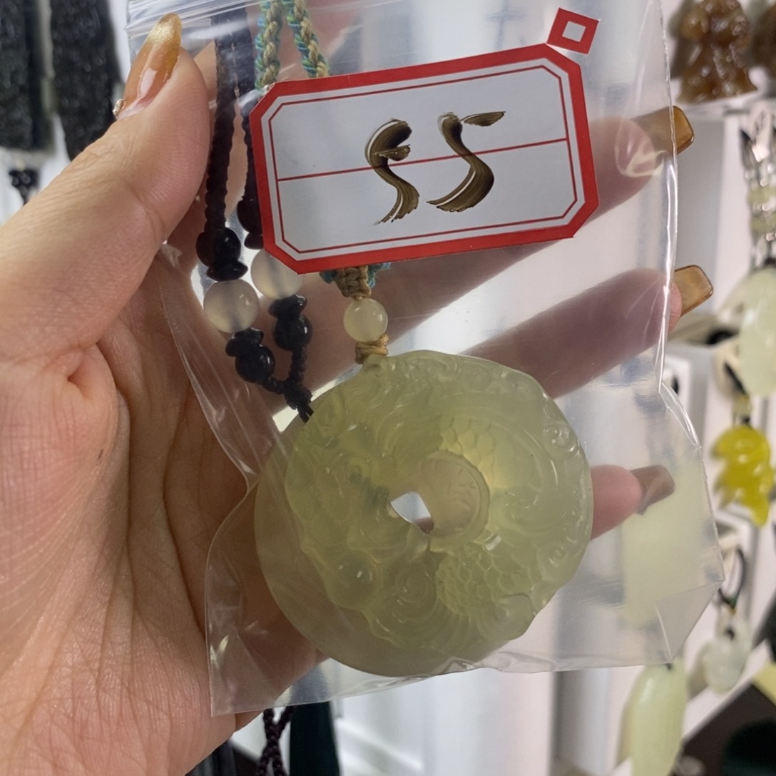 蛇纹石玉颈饰未镶嵌㊗️***55