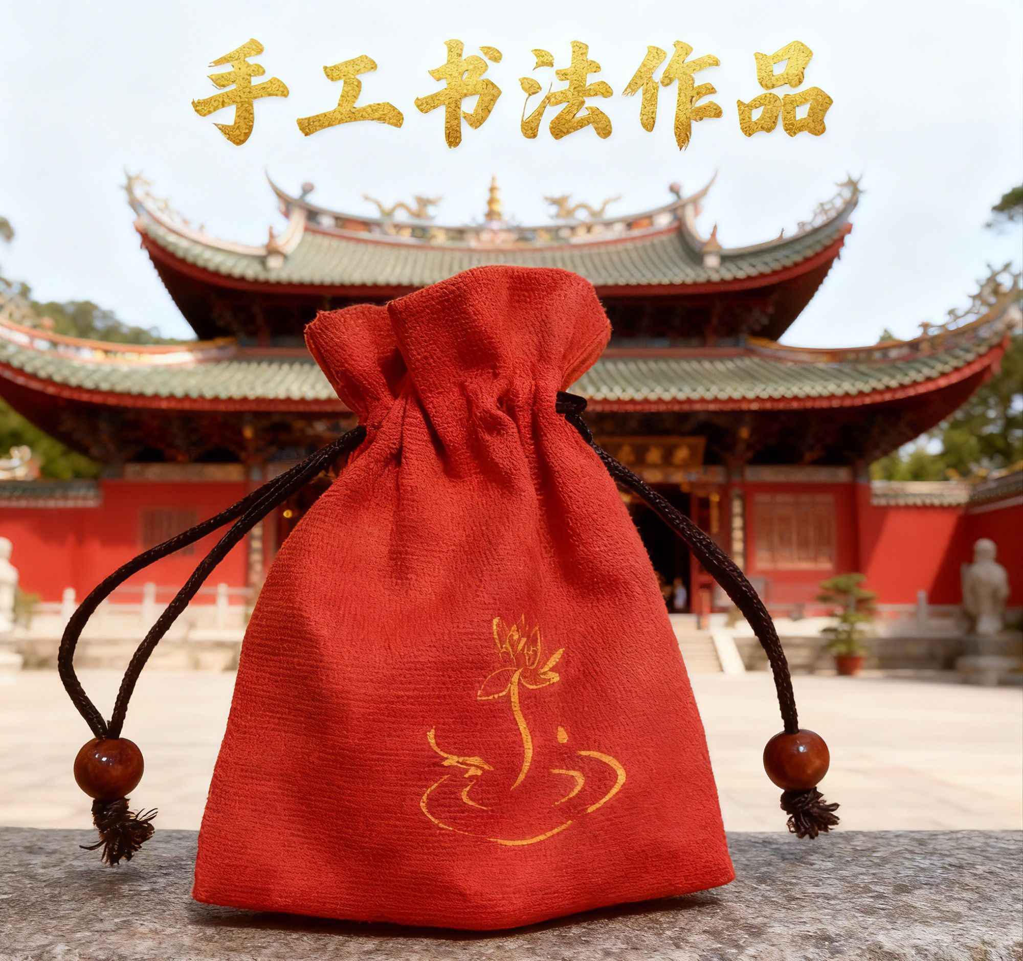 【官印职印】节日贺礼福袋定制手工绘制贺卡