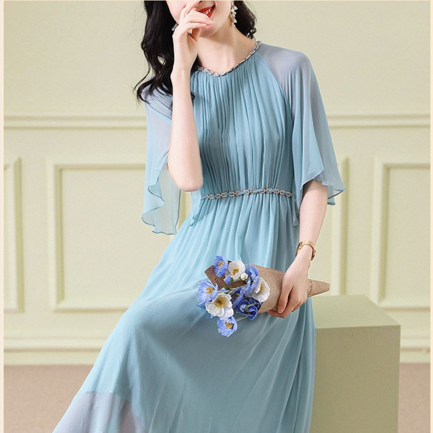 朵柔女士上衣短裙，直播间扣号拍，图片非商品图（下单备注）气质