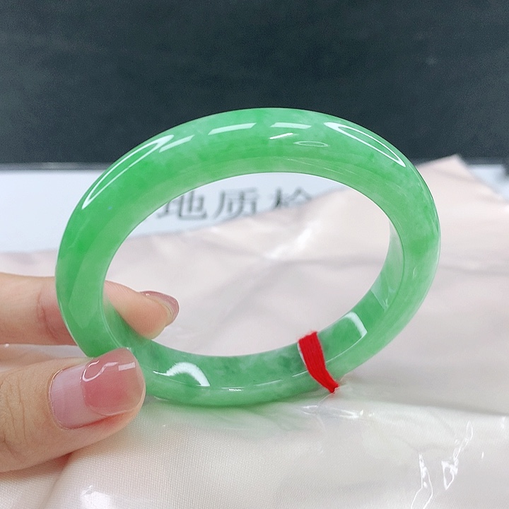 翡翠未镶嵌手镯圈53，14053