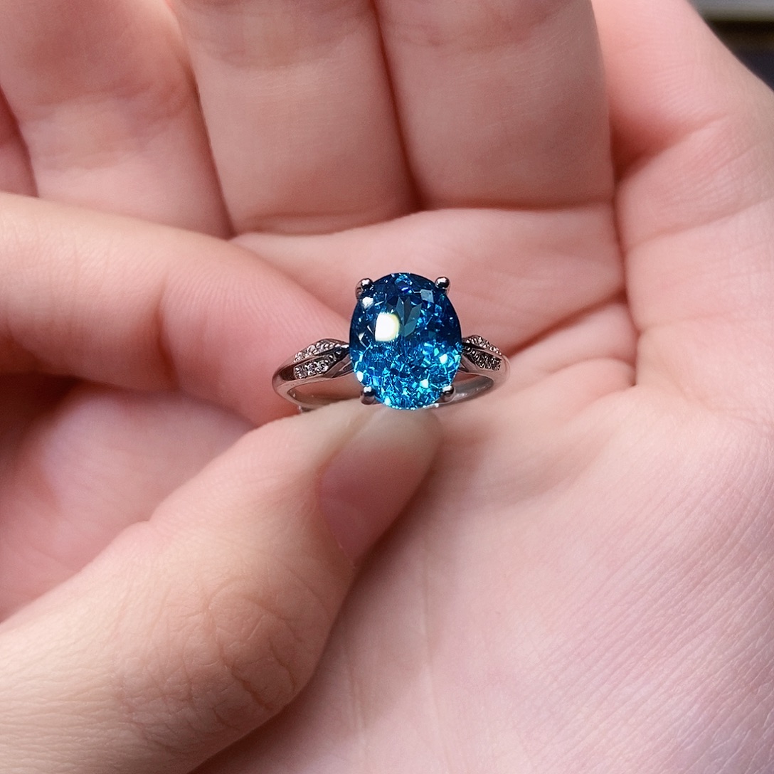 银S925镶嵌碧玺珠宝奇石