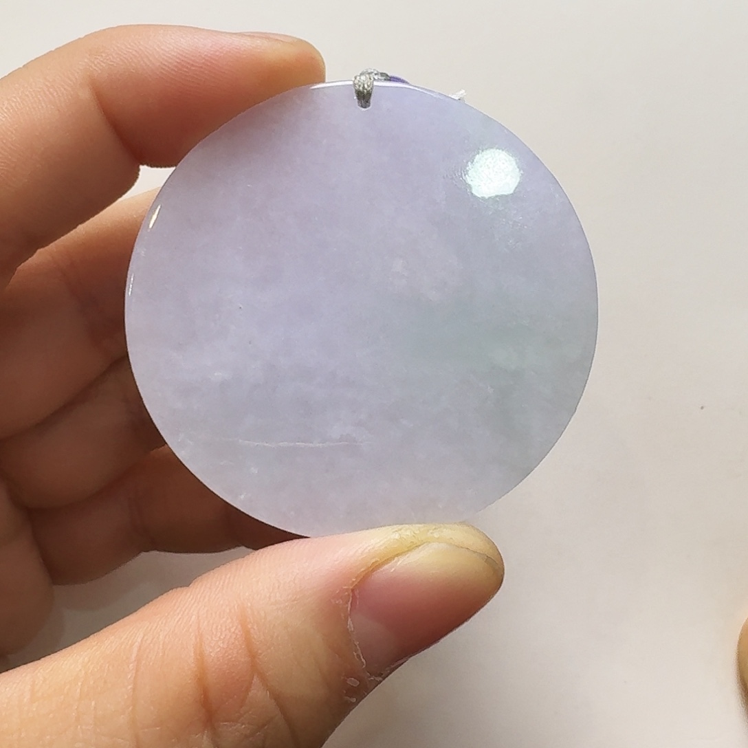 翡翠颈饰未镶嵌无事牌