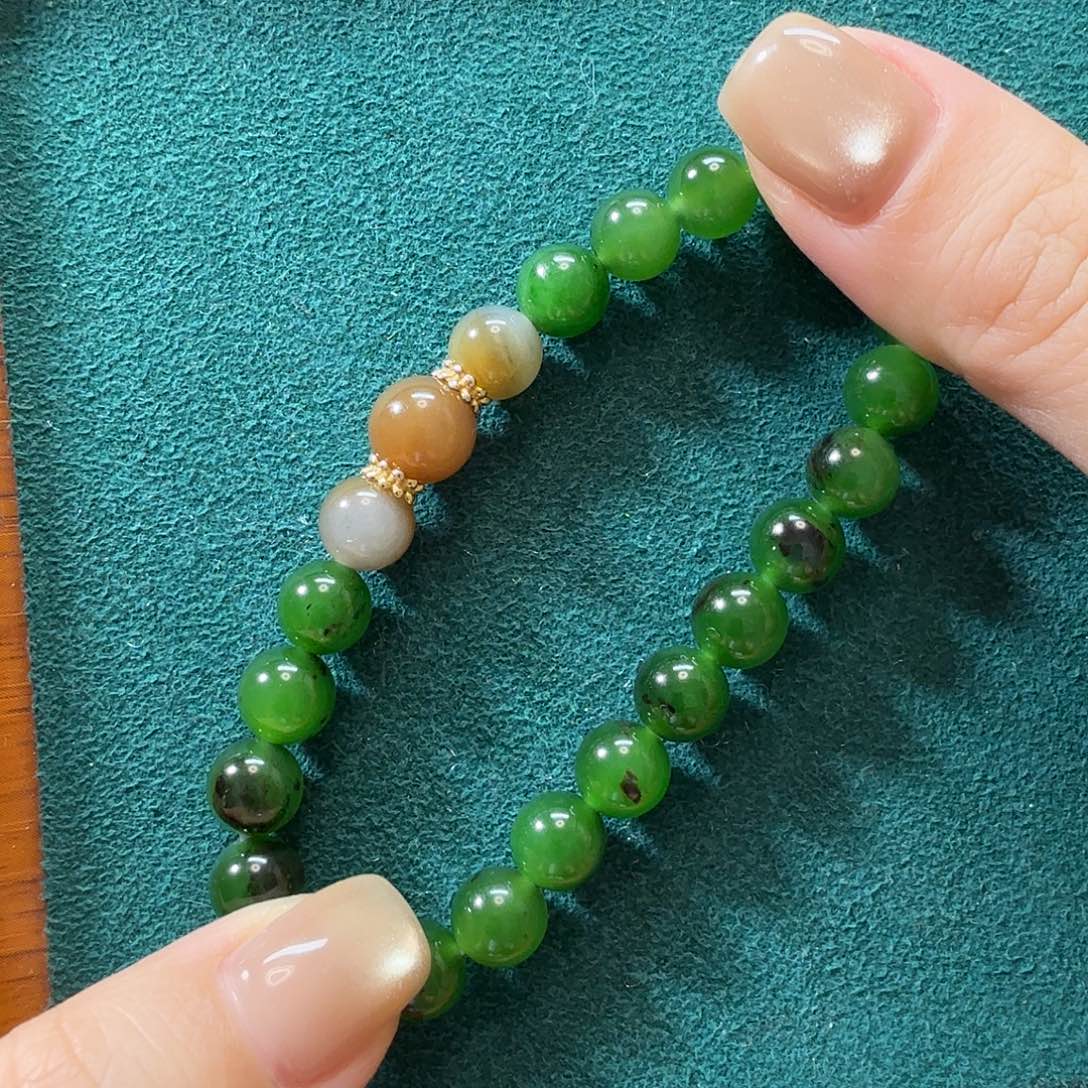 和田玉未镶嵌手链