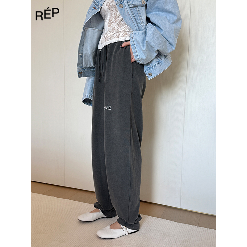 PUSHBUTTON设计师品牌深灰系带卫裤25PSzero系列TheREPUBLIQUE