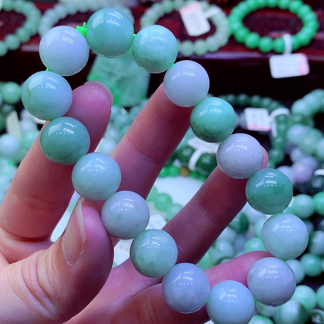 翡翠未镶嵌毛衣链