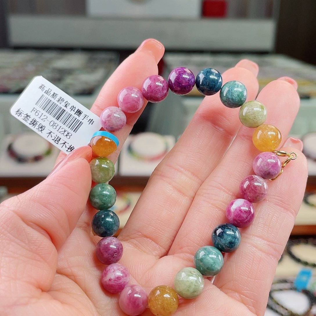 碧玺Fs f g j k66789银S925镶嵌