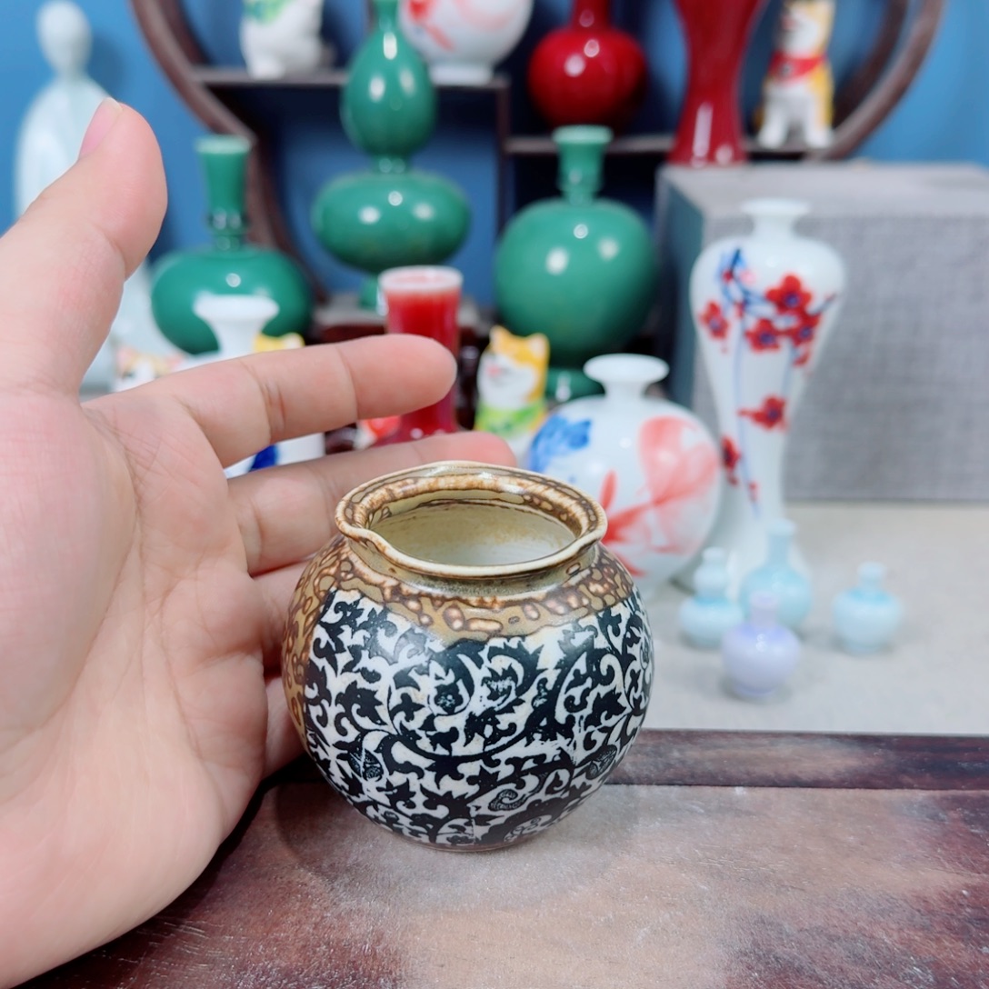 陶瓷手工小花器摆件