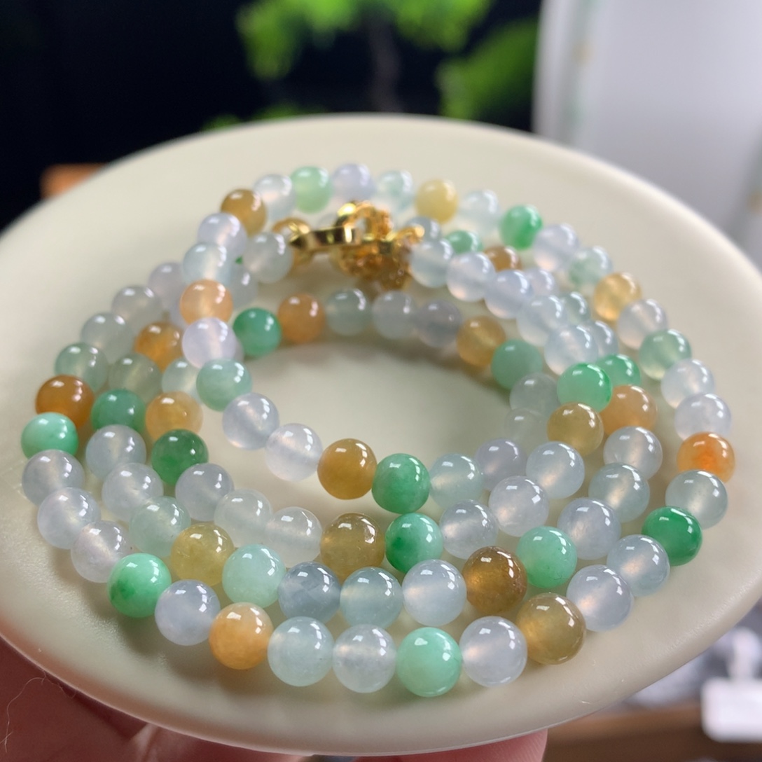 翡翠未镶嵌手链卡5