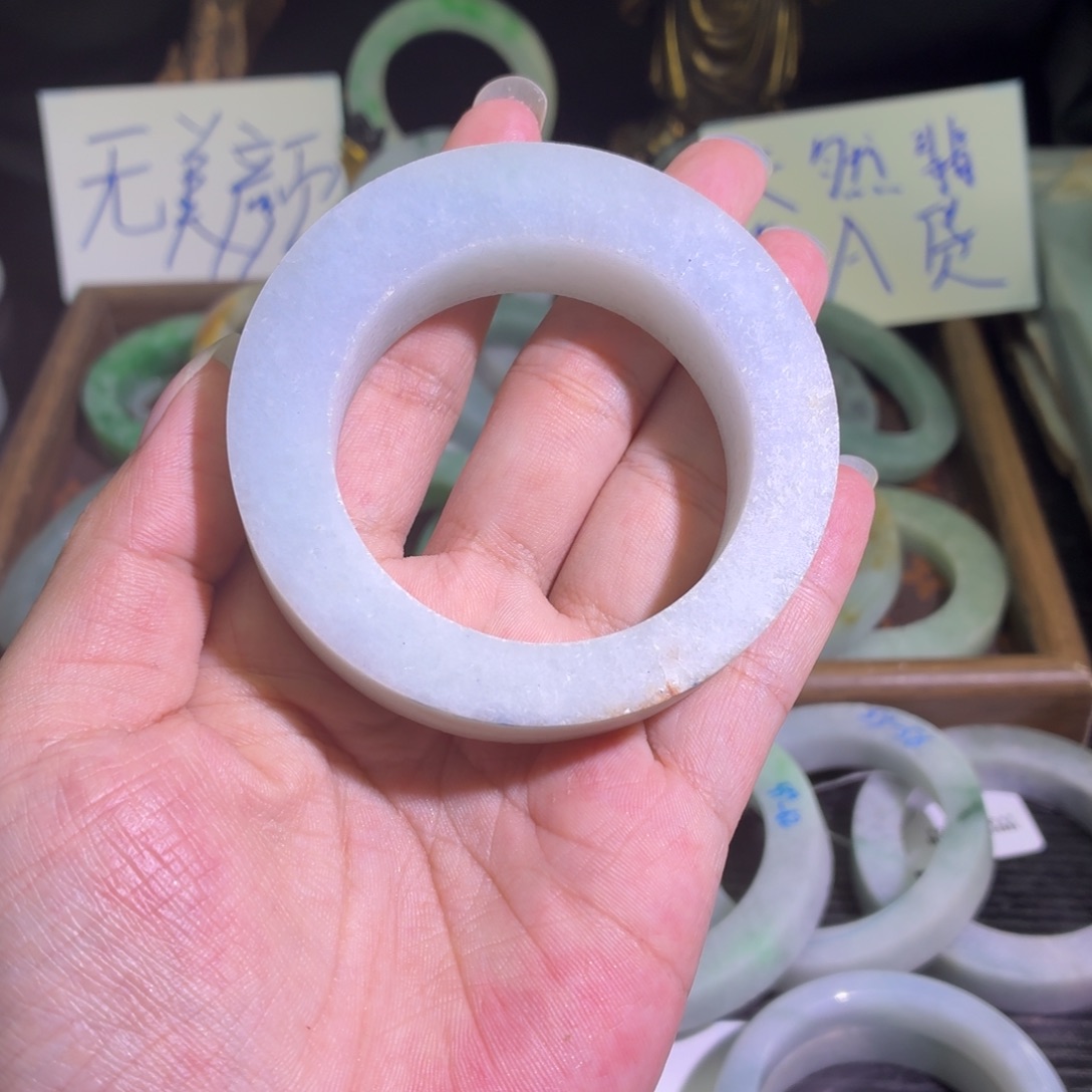 定制翡翠未镶嵌翡翠A货手镯毛胚定制