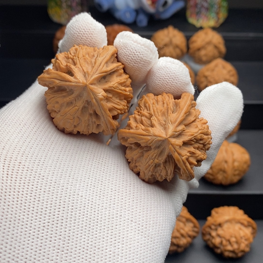 把件文玩核桃41*41*40御龙三棱