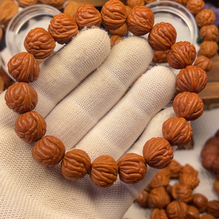 桃木5号链接桃核手串一个1.4尺