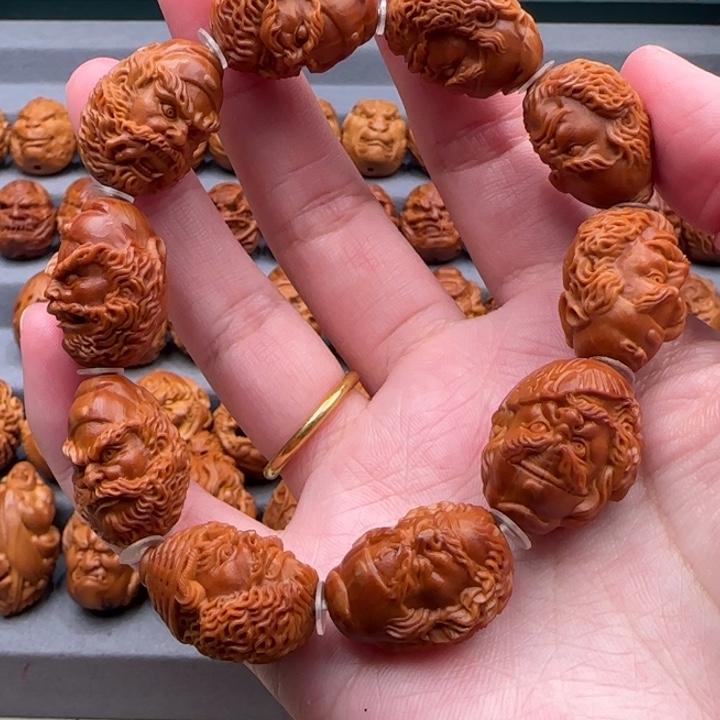 橄榄核手串钟馗单圈