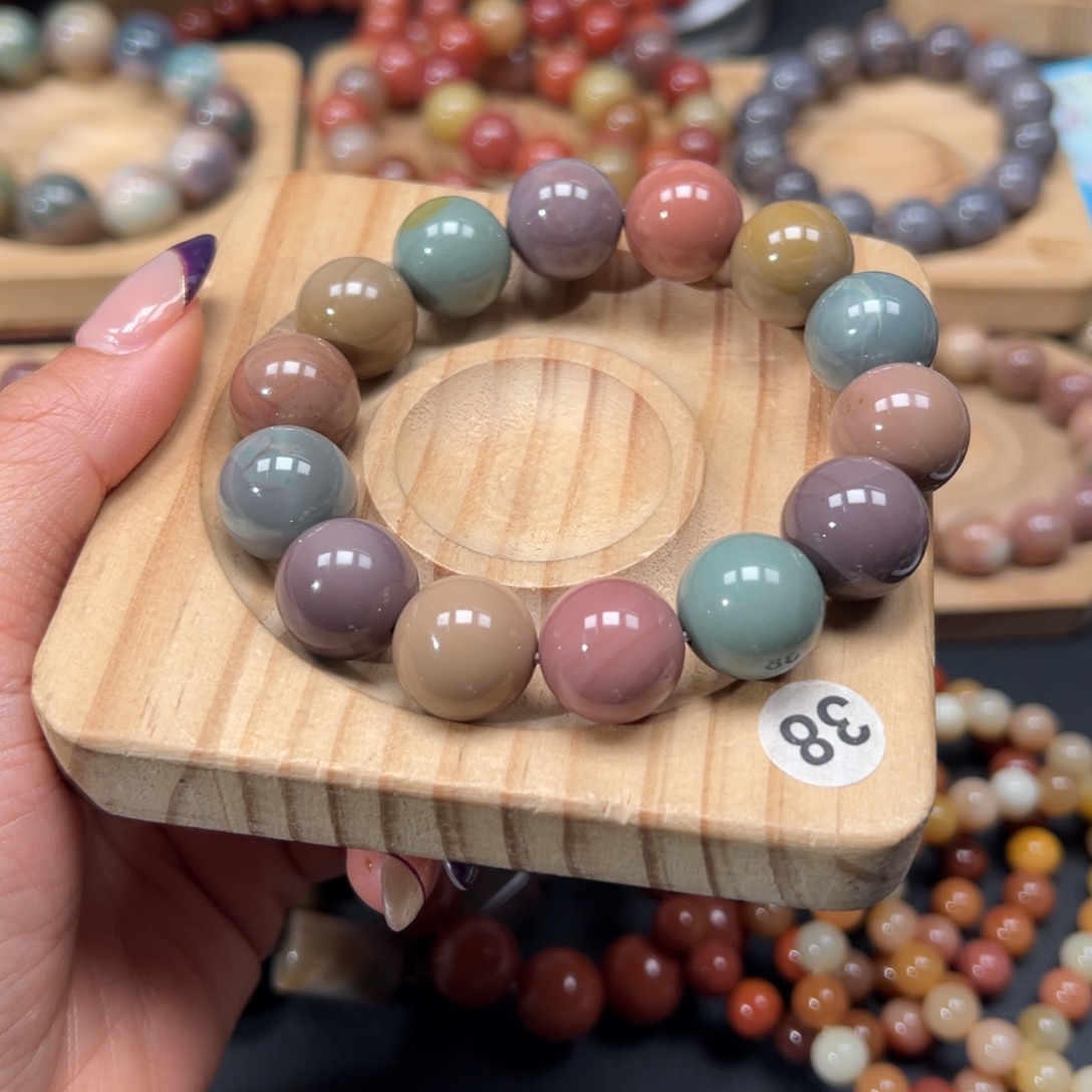 美***士石英质玉未镶嵌手链1