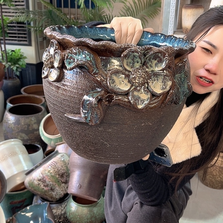 正品口30高30花盆无孔