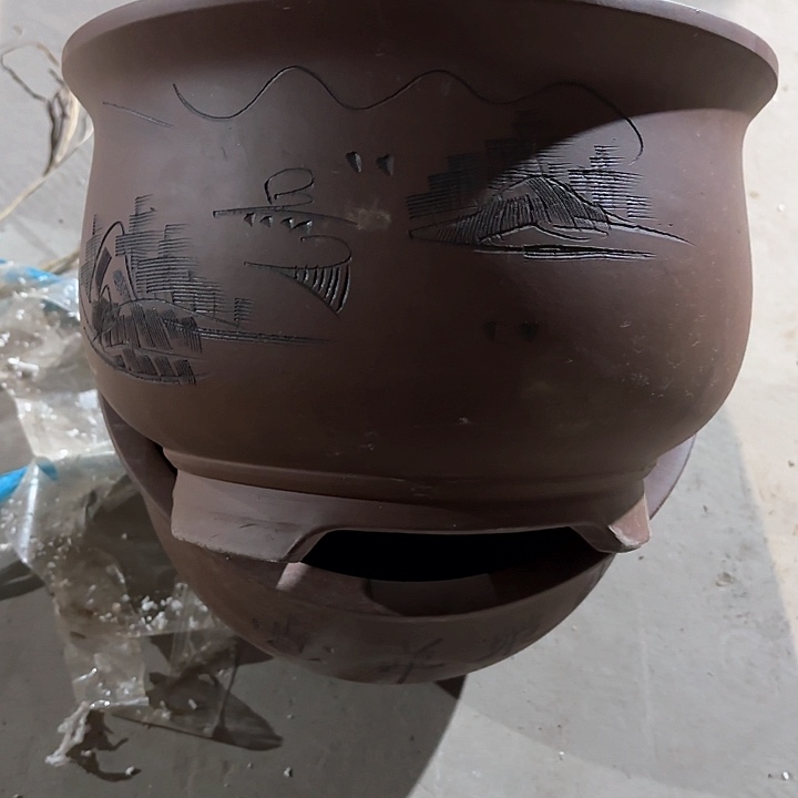 紫砂花盆60-2。  30-2 0