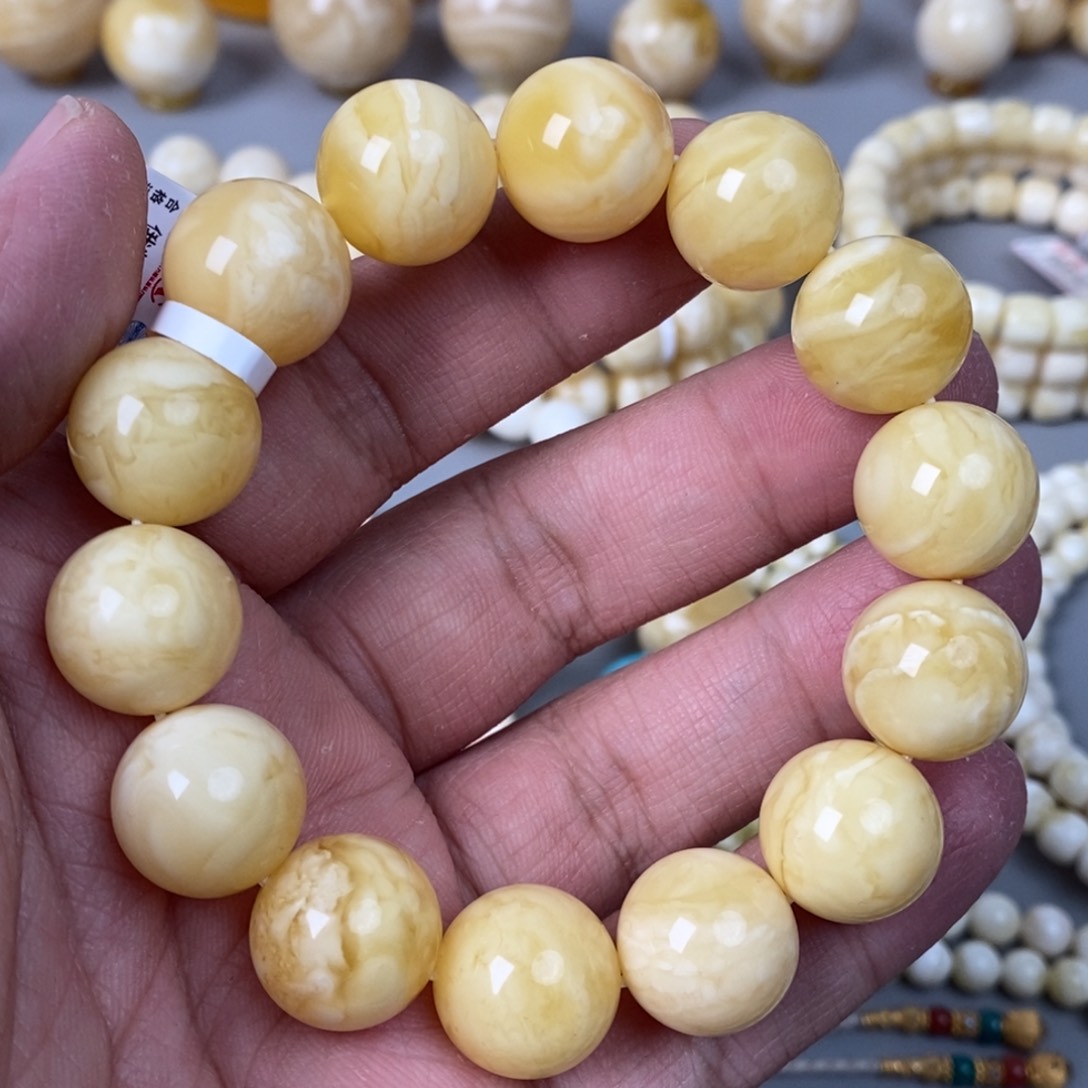 琥珀珠宝奇石未镶嵌16mm