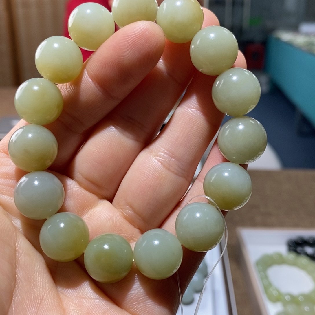 和田玉未镶嵌手链114