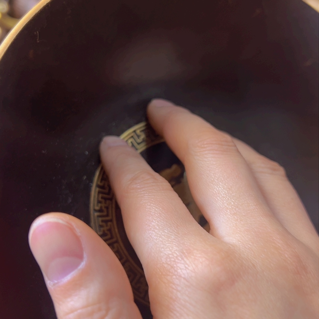 原矿风磨铜佛音碗