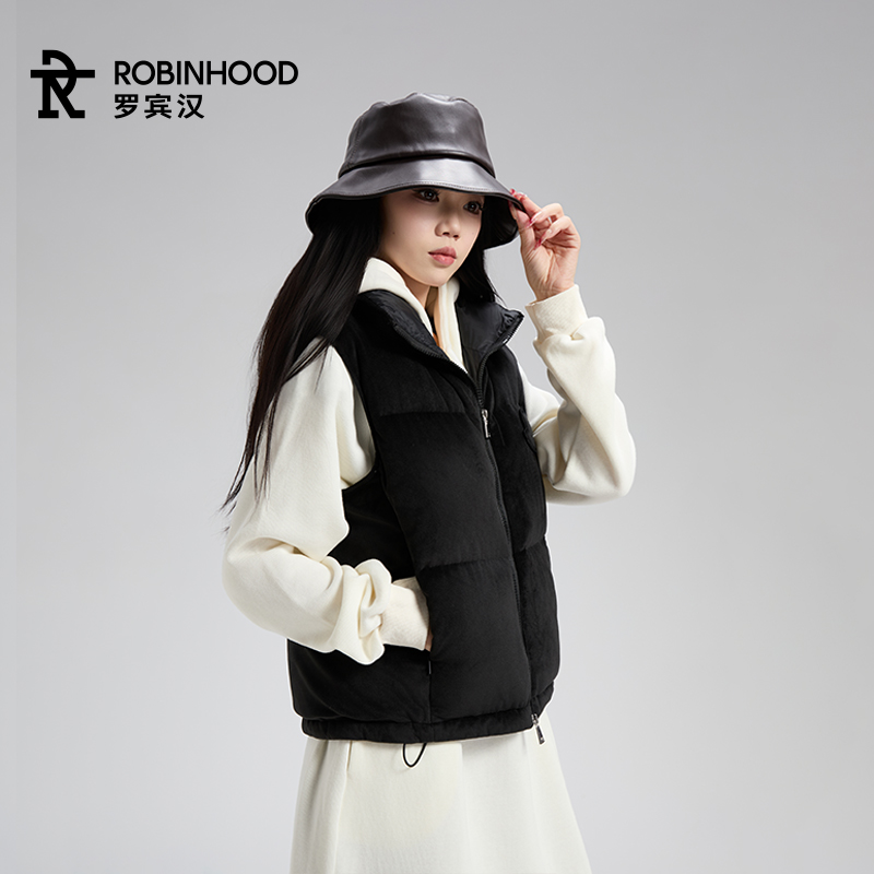 罗宾汉韩版小众设计感轻奢羽绒马甲Y-23YRMJ02