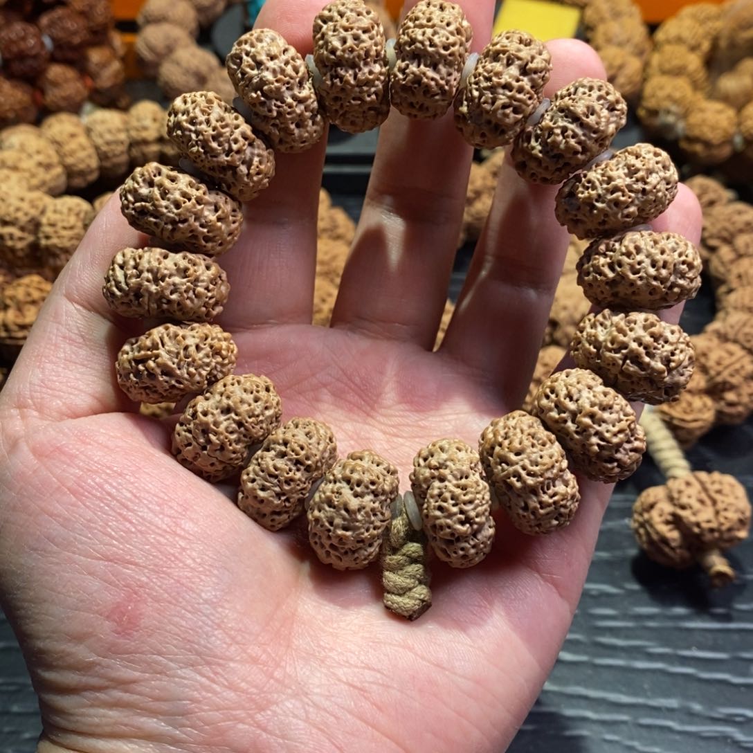 金刚菩提手串六瓣夹板菠萝蜜