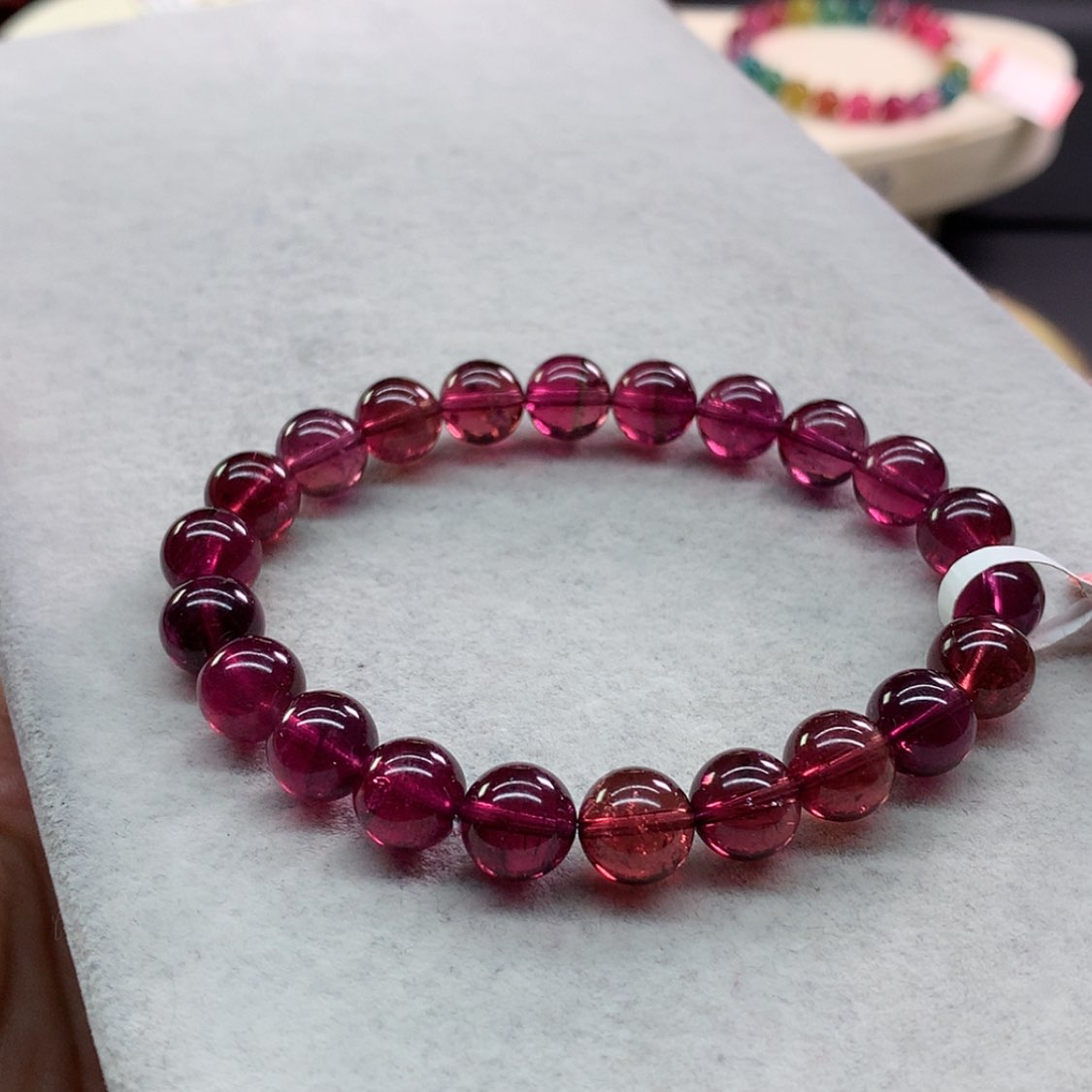 【闪购商品】碧玺手链未镶嵌碧玺全色单圈8.5