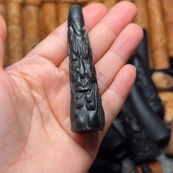 ****️实心竹雕刻手把件