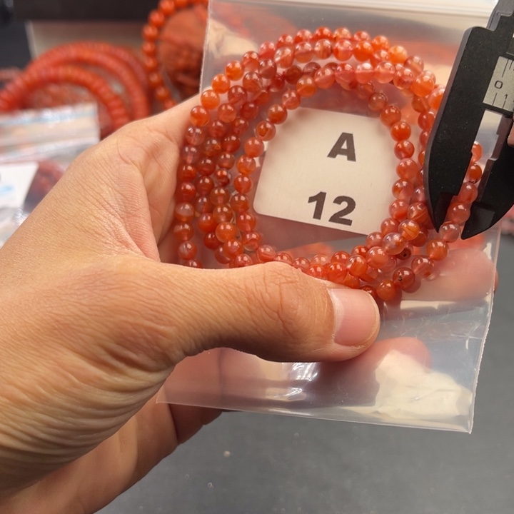 南红玛瑙未镶嵌多样性发货默认微瑕称重5mm