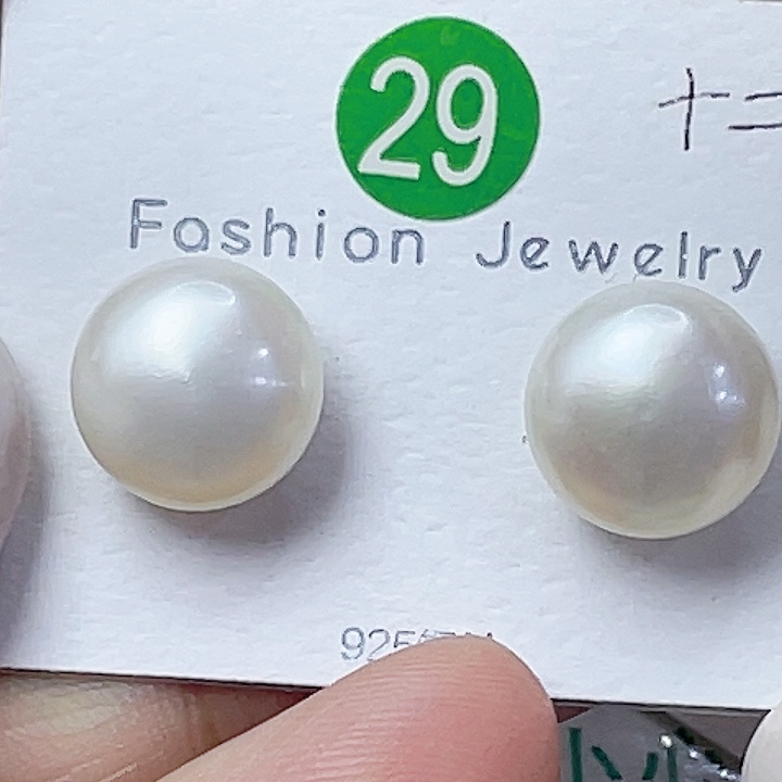 银S925镶嵌淡水珍珠耳饰绝*谷