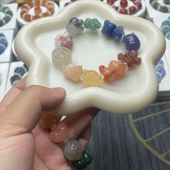 石英质玉（非洲翠）合金时尚简约精美大方