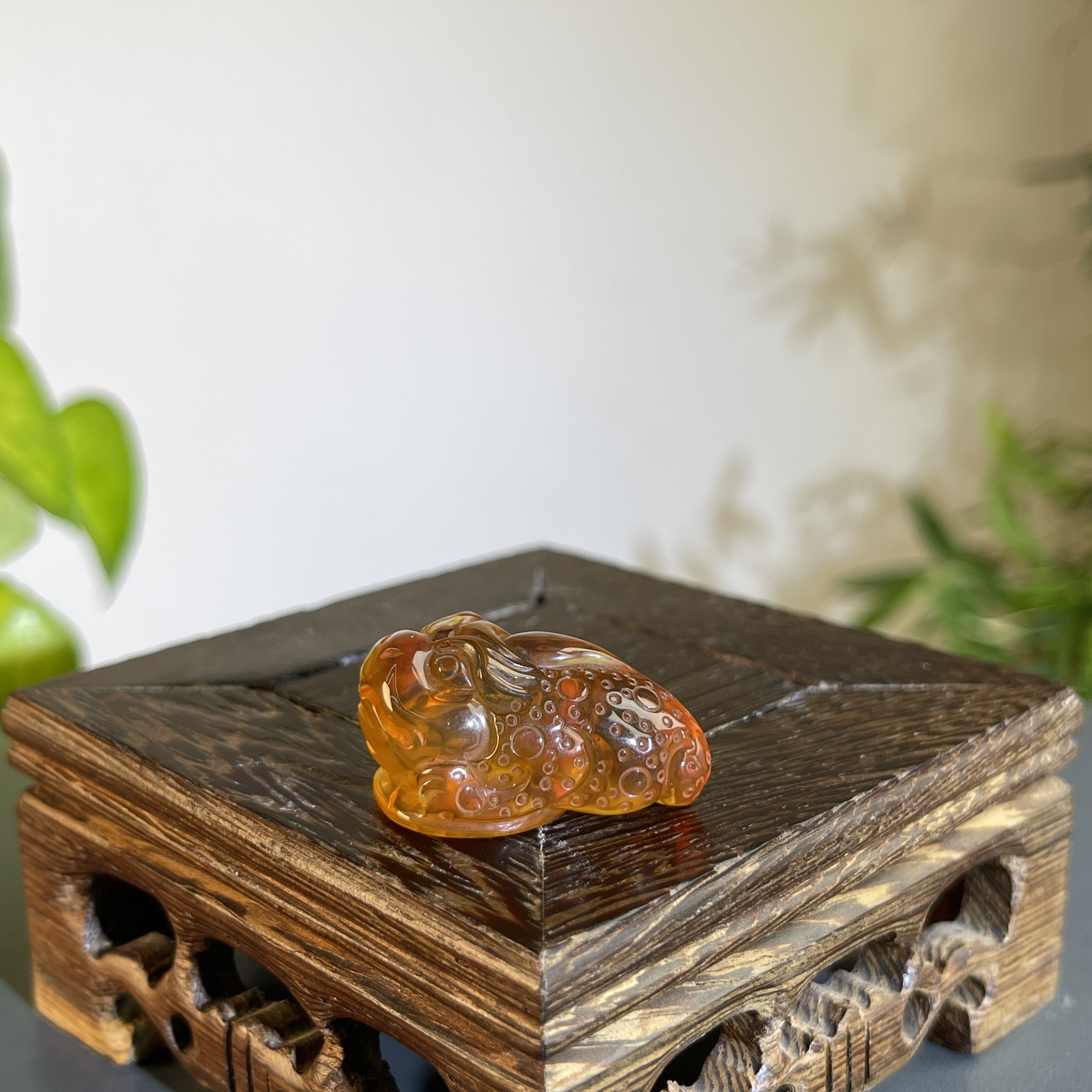 JTW22-03 琥珀-三脚金蟾