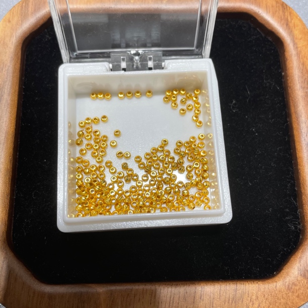 足金999素金5D硬金2mm回纹珠（此订单发10个）