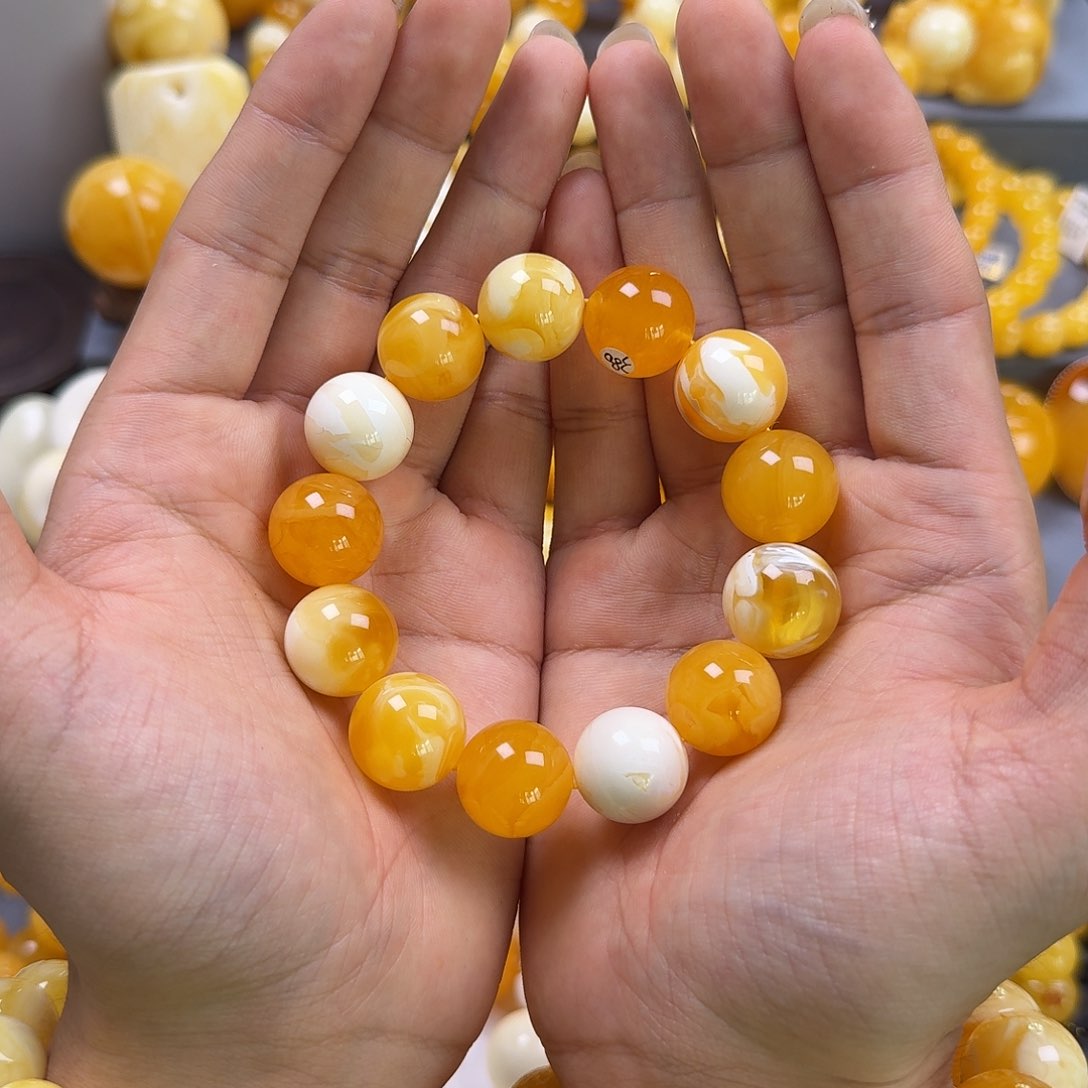 琥珀珠宝奇石未镶嵌17mm