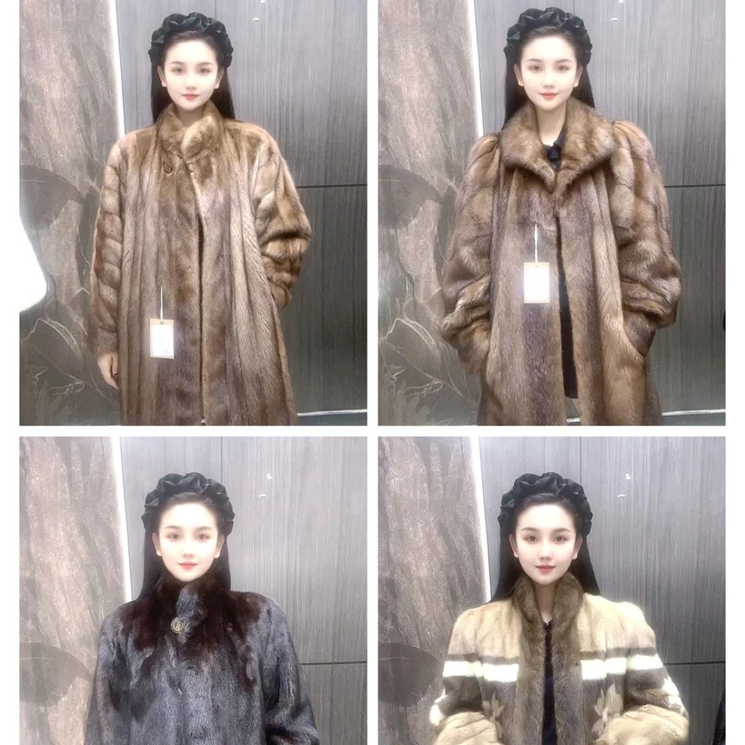 380-5980  娟娟 冬季女士 时尚 皮草水貂大衣  专属链接