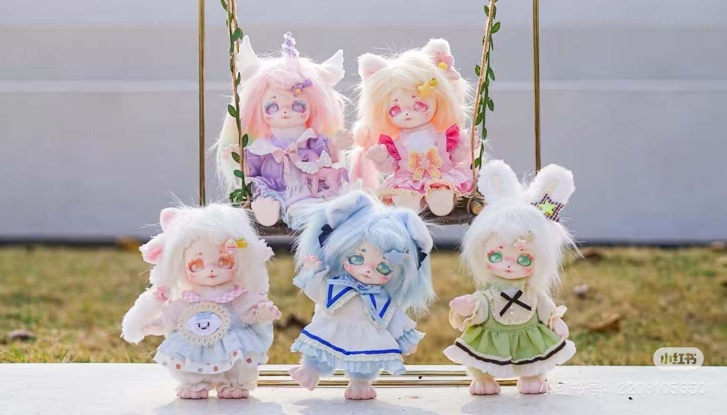 【小闪】MAYTREE森林家族搪胶毛绒潮玩手办关节可动适合作为礼物