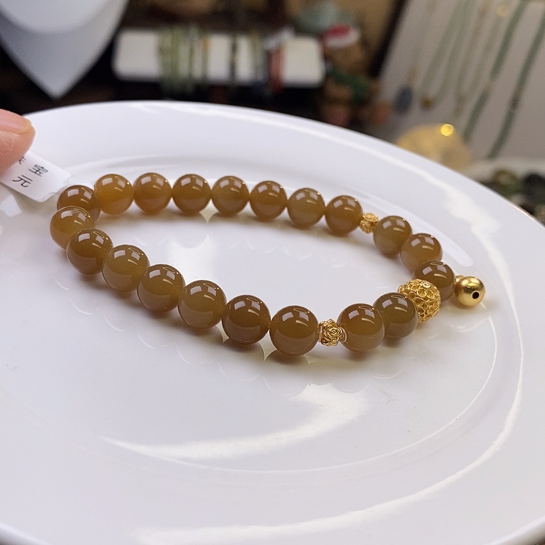 和田玉未镶嵌手链