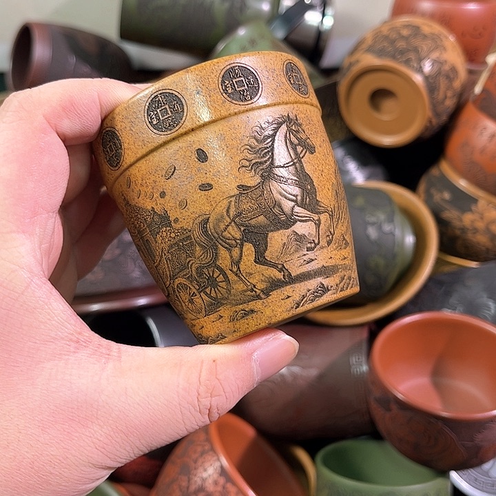 茶杯紫砂全手工紫砂主人杯