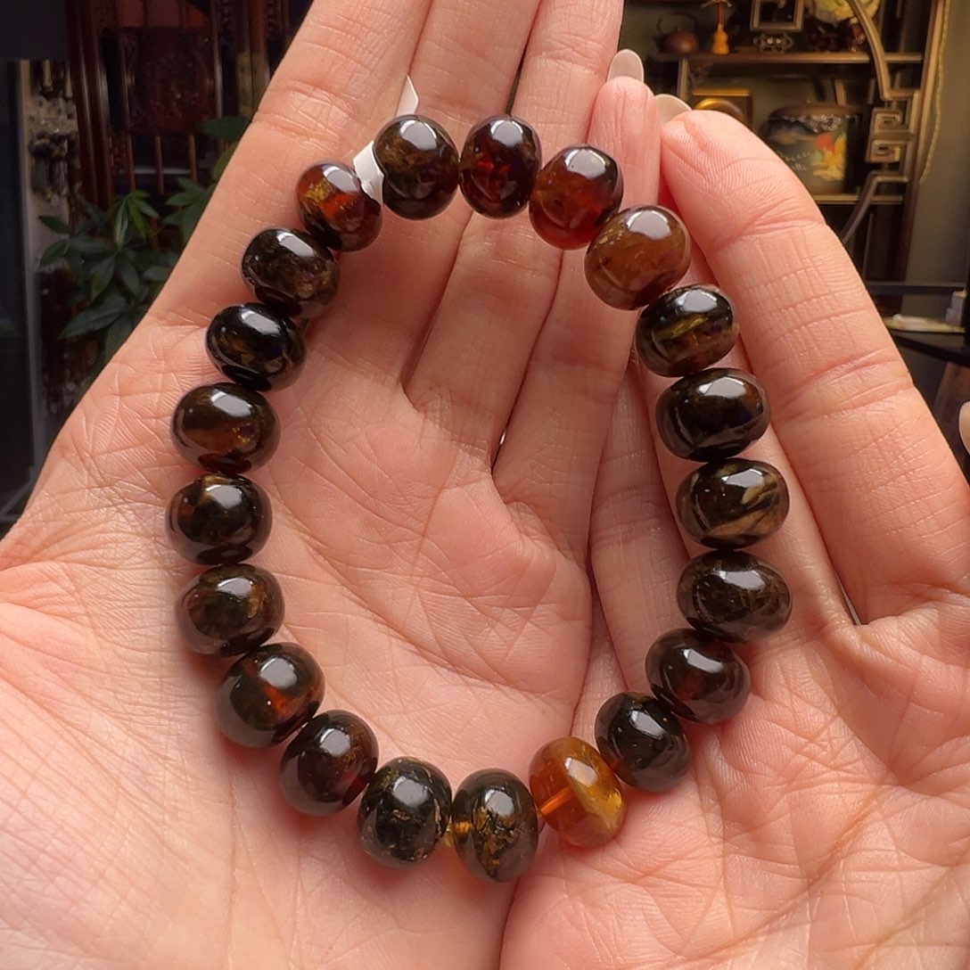 琥珀未镶嵌裸石抚顺琥珀10566十二