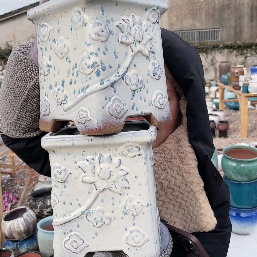 红陶王嫂花盆0116-341