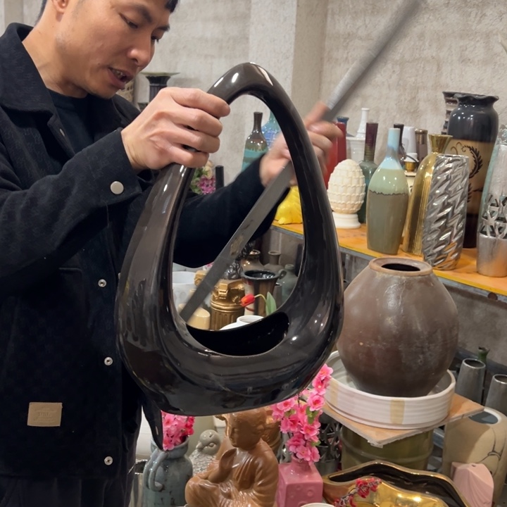 摆件高度45厘米宽度30厘米瑕疵捡漏干裂