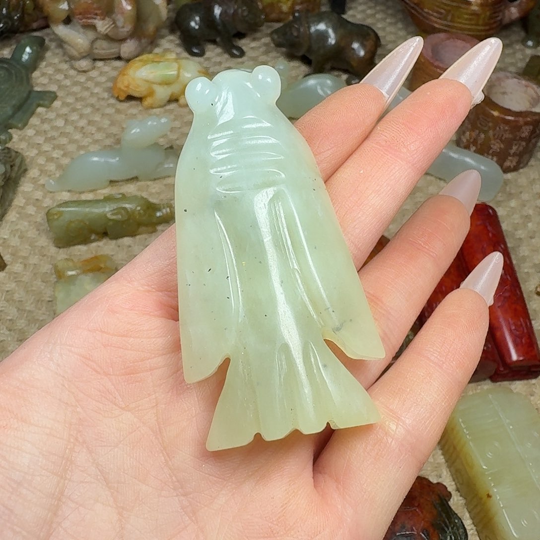 白玉菩提吊坠挂件