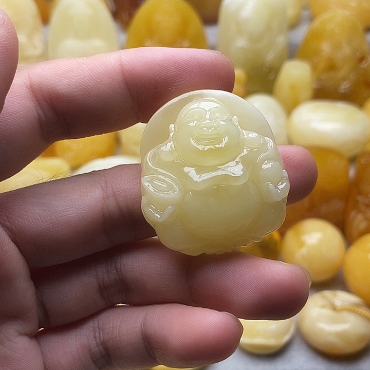 琥珀颈饰未镶嵌琥珀蜜蜡吊坠