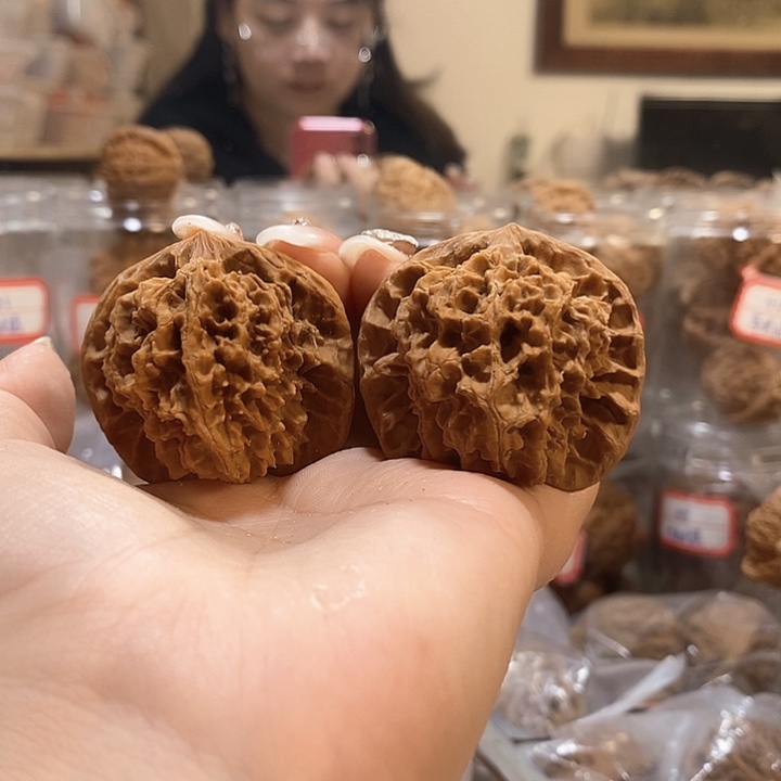 文玩核桃吊坠44乾隆官帽有修