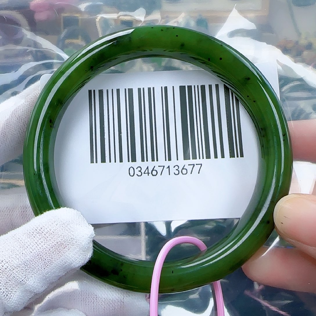 和田玉（碧玉）手镯未镶嵌64