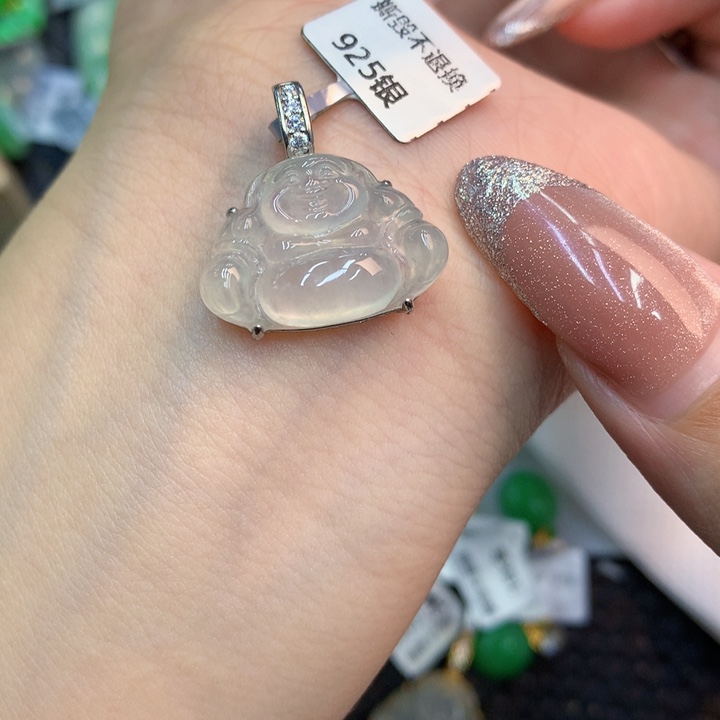 颈饰未镶嵌翡翠天然翡翠