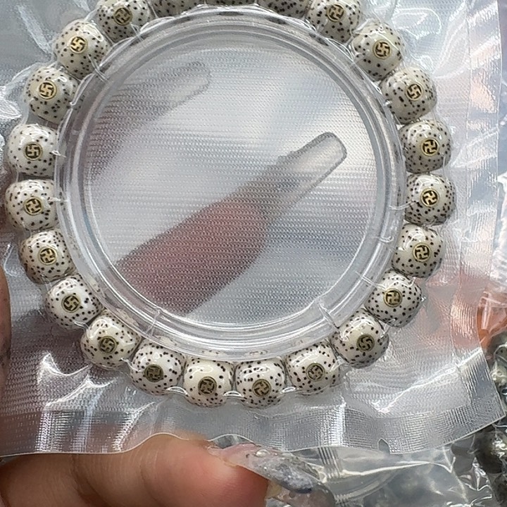 星月菩提手串278傲世白星月菩提镶嵌10桶单圈